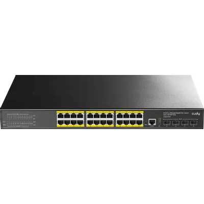Коммутатор Cudy GS5024PS4-400W (L3) 24x1Гбит/с 4SFP+ 24PoE+ 400W управляемый