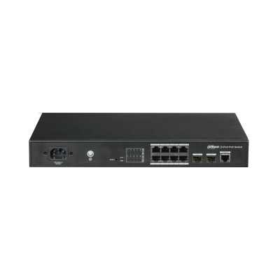 Коммутатор Dahua DH-PFS4210-8GT-150 (L2) 8x1Гбит/с 2SFP 8PoE+ 150W управляемый