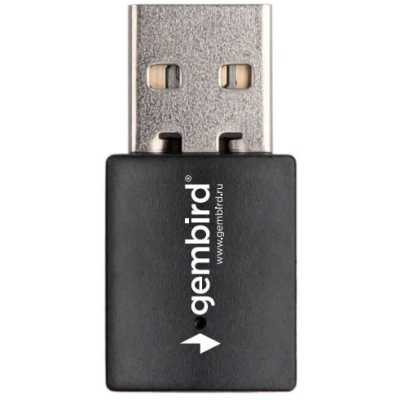 Сетевой адаптер GEMBIRD 11081621 — Сетевой адаптер WiFi+Bluetooth 600 Мбит, двухдиап., мини, USB, 802.11b/a/g/n/ac, RTL8821CU (WNP-UA-018