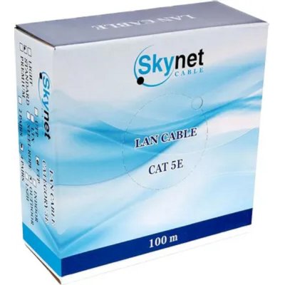 Кабель FTP SkyNet Standart outdoor 4x2x0,48, медный, FLUKE TEST, кат.5e, однож., 100 м, box, черный [CSS-FTP-4-CU-OUT/100]