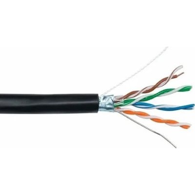 Кабель NEOMAX [NM721032-P] F/UTP cat.5e 4x2x0.46, 25 AWG, медь, внешний, PE, 305м, черный