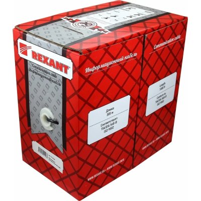 Кабель Rexant (01-0025) UTP CAT5e 2 пары (305м) 0.51 мм OUTDOOR