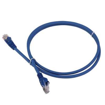 Патч-корд Lanmaster LAN-PC45/U6-1.5-BL UTP RJ-45 вил.-вилка RJ-45 кат.6 1.5м синий LSZH (уп.:1шт)