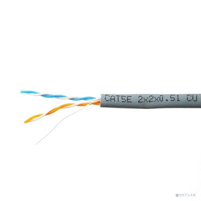 Патч-корды медные SKYNET 1862475 — Кабель Premium UTP indoor 2x2x0,51, медный, FLUKE TEST, кат.5e, однож., 305 м, box, серый [CSP-UTP-2-CU](АК5019003/1693203