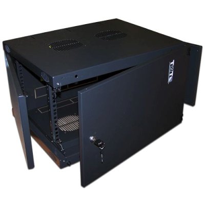 Шкаф настенный Next Lanmaster TWT-CBWNM-6U-6x4-BK, 6U 550x450, металлическая дверь, IP 20, черный