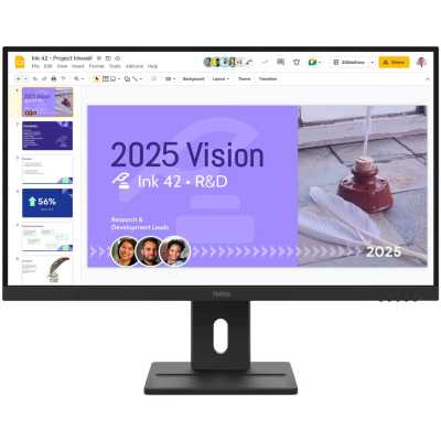 Монитор Lenovo 27" E27q-40, 16:9, IPS, QHD, 4ms, 350cd, 100Hz, HDMI, DP, SPK, HAS