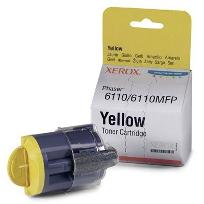 106R01204 Тонер-картридж для Xerox Phaser 6110/6110MFP. Yellow (1000 стр.)