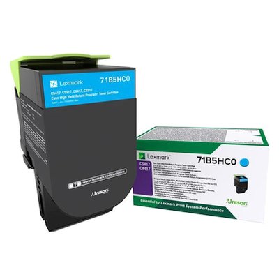 71B5HC0 / 71B0H20 Картридж Lexmark голубой для CS417dn/ CS517de/ CX417dn/ CX517de (3500 ст