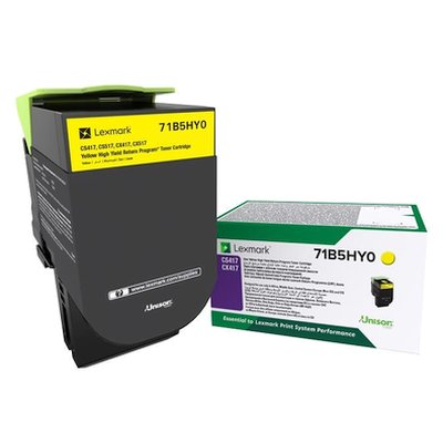 71B5HY0 / 71B0H40 Картридж Lexmark желтый для CS417dn/ CS517de/ CX417dn/ CX517de (3500 ст