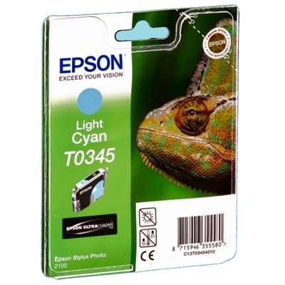 T0345 Картридж (C13T03454010) для Epson Stylus Photo 2100 Cyan light (440стр.)