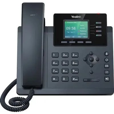 Настольный IP-телефон YEALINK SIP-T34W, 4 аккаунта, Wi-Fi, USB, 2.4" цветной экран, PoE, GigE, БП в компл. Шт