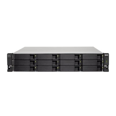 Полка расширения сетевого хранилища без дисков SMB QNAP TL-R1200C-RP USB 3.2 Gen 2 Type-C JBOD storage enclosure, 12-tray 3,5"/2,5" w/o HDD, 2xPSU. Rackmount. W/o rail kit RAIL-B02