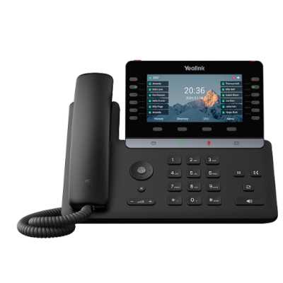 Телефон IP Yealink SIP-T85W черный