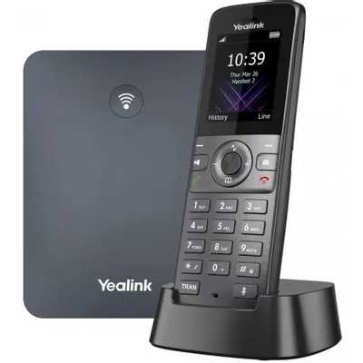 Система YEALINK W74P (база W70B+трубка W74H) до 10 SIP-аккаунтов, до 10 трубок на базу, до 20 вызовов, шт