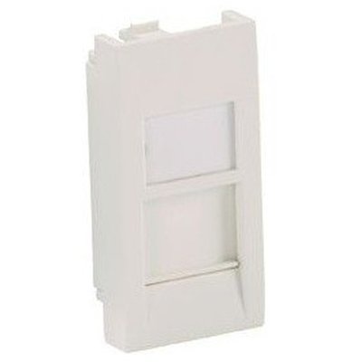 Вставка Panduit CFA1FSAW-X прямая со шторкой 22.5x45 1xMini-Com ПВХ белый (упак.:10шт)