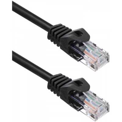 Патч-корд ACD-LPU5C-20M сat.5e UTP 24AWG 4Pair, 7/0.18мм CU черный, 20м