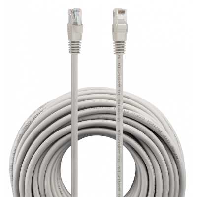 Патч-корд Buro UTP-5E-25M-G-LSZH серый UTP cat.5e RJ-45 (m)-RJ-45 (m) 25м