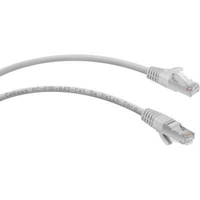 Шнур коммутационный Cabeus, Cat.5e, экр., F/UTP, RJ45/RJ45, PVC, AWG24, 5м, серый