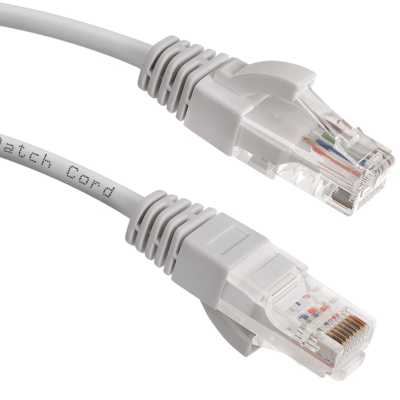 Шнур коммутационный Cabeus, Cat.5e, неэкр., U/UTP, RJ45/RJ45, PVC, AWG24 20м, серый