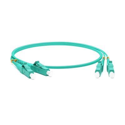 Кабель оптический Hyperline FC-D2-503-LC/PR-SC/PR-H-3M-LSZH-BK Патч-корд волоконно-оптический (шнур) MM 50/125(OM3), LC-SC, duplex, 10G, LSZH, 3м, черный