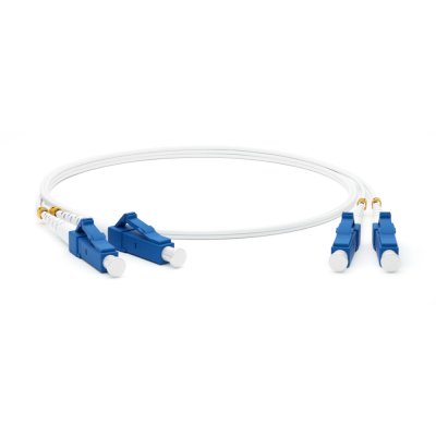 Кабельная сборка Hyperline FC-D2-9A1-FC/UR-LC/UR-H-3M-LSZH-WH Патч-корд волоконно-оптический (шнур) SM 9/125 (G.657), FC/UPC-LC/UPC, 2.0 мм, duplex, LSZH, 3м