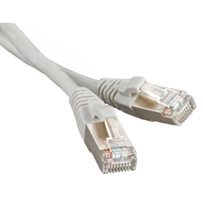 Патч-корд Hyperline PC-LPM-STP-RJ45-RJ45-C6-2M-LSZH-GY F/UTP, экранированный, Cat.6, LSZH, 2 м, серый