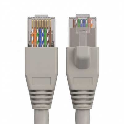 Патч-корд Hyperline PC-LPM-STP-RJ45-RJ45-C6a-2M-LSZH-GY Патч-корд FTP, экранированный, Cat.6a, LSZH, 2 м, серый