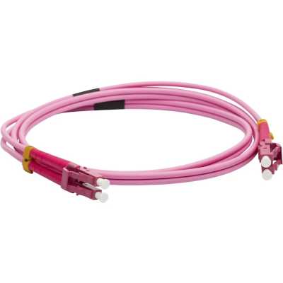 Патч-корд LANMASTER LAN-2LC-2LC/OM4-1.0 2x50/125 OM4 LC дуплекс-LC дуплекс 1м LSZH желтый