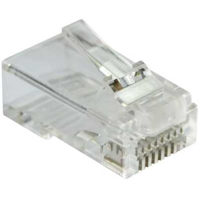 Коннектор Lanmaster (LAN-EZ45-8P8C/U5E-100) UTP кат.5E RJ45 прозрачный (упак.:100шт)
