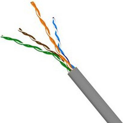 Кабель NewMax FTP CCA, 4 пары, cat.5e, PVC, серый, 305 м.