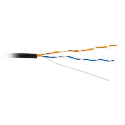 Кабель информационный LANMASTER TWT-5EUTP2-OUT cat.5 U/UTP не экранированный 2X2X24AWG PVC внешний 305м серый