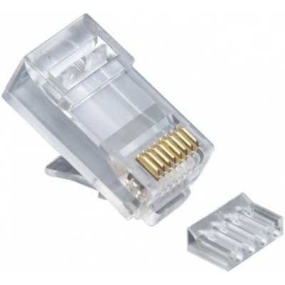 Коннектор LANMASTER RJ45 UTP 8P8C, универсальный, cat.6, 100 шт.