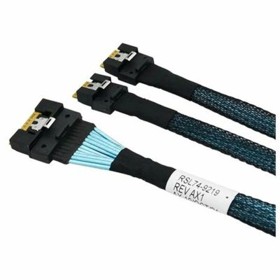 Кабель MCIO X8 to 2*SlimSAS SFF-8654 4i