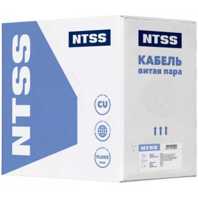 Кабель информационный NTSS NTSS-IN-UUTP4-5E-LSZH-GY cat.5E U/UTP 4 пары 24AWG LSZH внутренний 305м серый
