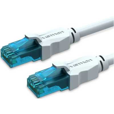 Патч-корд Vention прямой UTP cat.5е, RJ45 - 20м. Серый