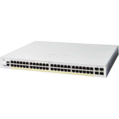 Коммутатор Cisco Catalyst C1300-48P-4X, 48×1 Гбит/с, 4×10 Гбит/с SFP+