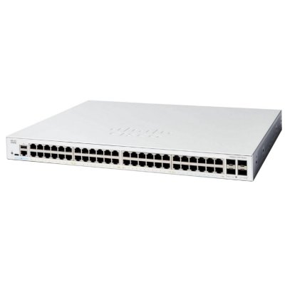 Коммутатор Cisco Catalyst C1300-48T-4G, 48×1 Гбит/с, 4×1 Гбит/с SFP, управляемый