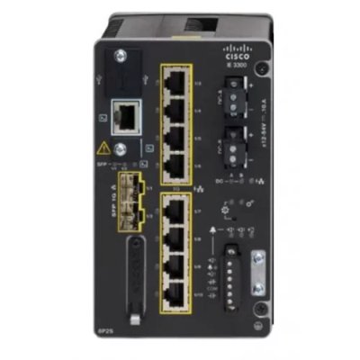 Коммутатор Cisco Catalyst IE-3300-8P2S-E, 8×1 Гбит/с, 2×1 Гбит/с SFP, управляемый