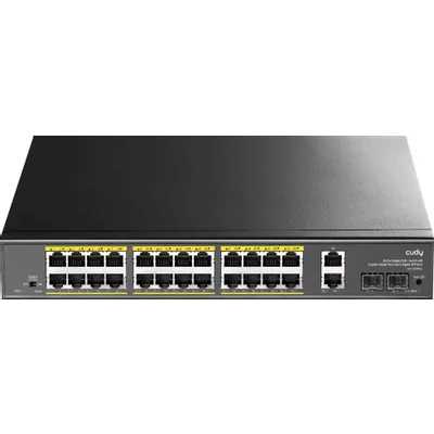 Коммутатор Cudy GS1026PS2, 24×1 Гбит/с, 2×1 Гбит/с Combo (RJ-45/SFP), 2×1 Гбит/с SFP