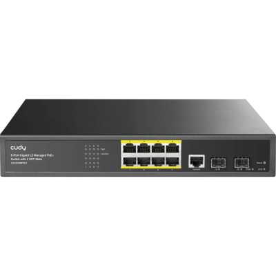 Коммутатор Cudy GS2008PS2, 8×1 Гбит/с, 2×1 Гбит/с SFP