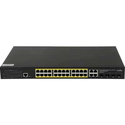 Коммутатор Cudy GS2028PS4-400W, 24×1 Гбит/с, 4×1 Гбит/с Combo (RJ-45/SFP)