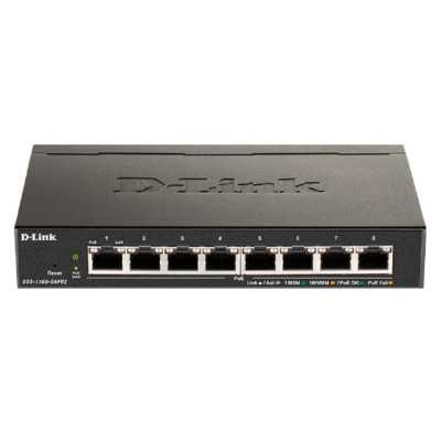 Коммутатор D-Link DGS-1100-08PV2/A4A, 8×1 Гбит/с, настраиваемый