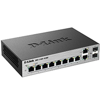 Коммутатор D-Link DGS-1100-10/ME/A2A 8x1Гбит/с 2xКомбо(1000BASE-T/SFP) управляемый