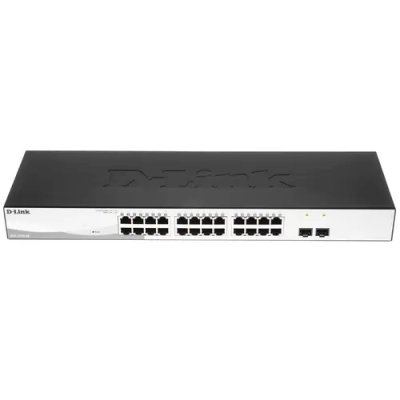 Коммутатор D-Link DGS-1210-26/F3A, 24×1 Гбит/с + 2×1 Гбит/с SFP, настраиваемый