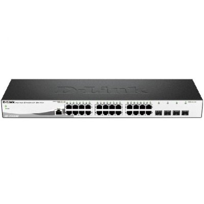 Коммутатор D-Link DGS-1210-28/ME/A2B, 24×1 Гбит/с + 4×1 Гбит/с SFP, управляемый