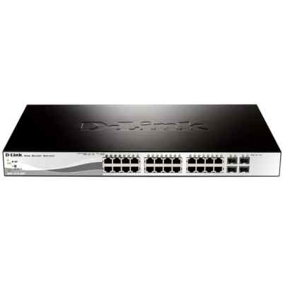 Коммутатор D-Link DGS-1210-28/ME/B1A PROJ Управляемый коммутатор 2 уровня с 24 портами 10/100/1000Base-T и 4 портами 1000Base-X SFP