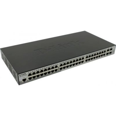 Коммутатор D-Link DGS-1510-52X/A2A, 48×1 Гбит/с + 4×10 Гбит/с SFP+, управляемый