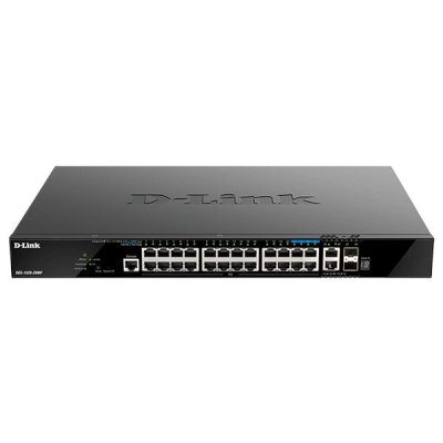 Коммутатор D-Link DGS-1520-28MP/A1A, 20×1 Гбит/с + 4×2.5 Гбит/с + 2×10 Гбит/с Base-T + 2×10 Гбит/с SFP+, управляемый