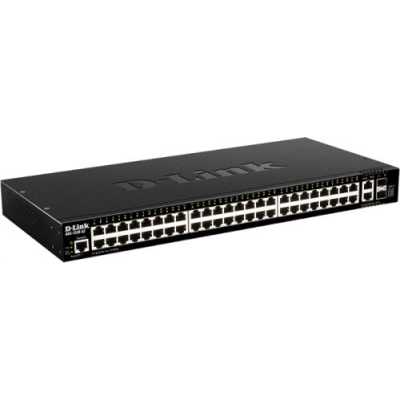 Коммутатор D-Link DGS-1520-52/A1A, 48×1 Гбит/с + 2×10 Гбит/с Base-T + 2×10 Гбит/с SFP+, управляемый