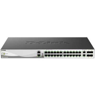 Коммутатор D-Link DMS-3130-30TS/A1A, 24×2,5 Гбит/с + 2×10 Гбит/с + 4×25 Гбит/с SFP28, управляемый